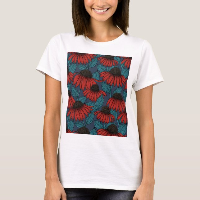 Red cornflowers T-Shirt (Front)