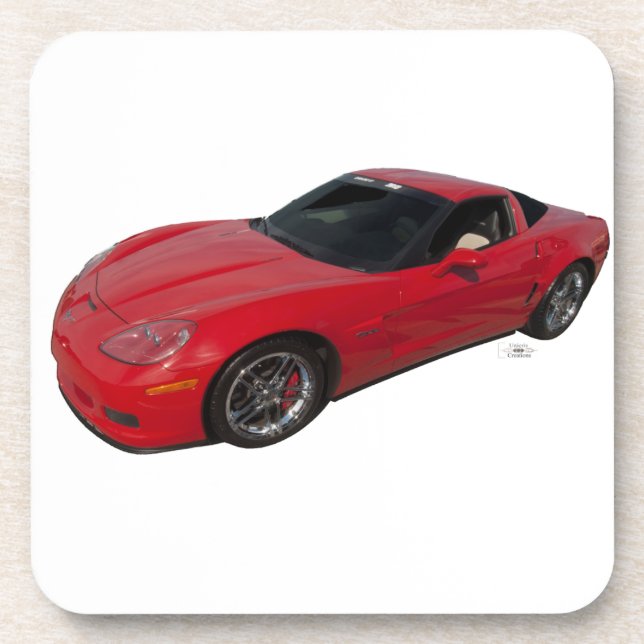 Red Corvette Coaster (Front)