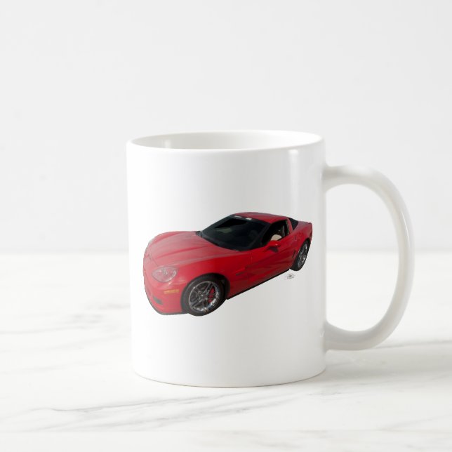 Red Corvette Coffee Mug (Right)