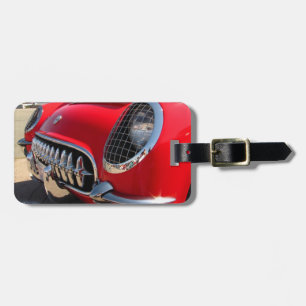 Red Corvette ~ Luggage tag