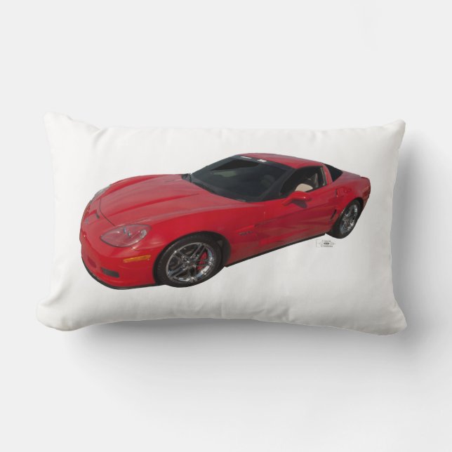 Red Corvette Lumbar Cushion (Front)