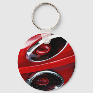 Red Corvette Stingray Key Ring