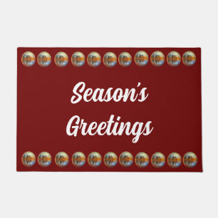 Red Country Season's Greetings Doormat