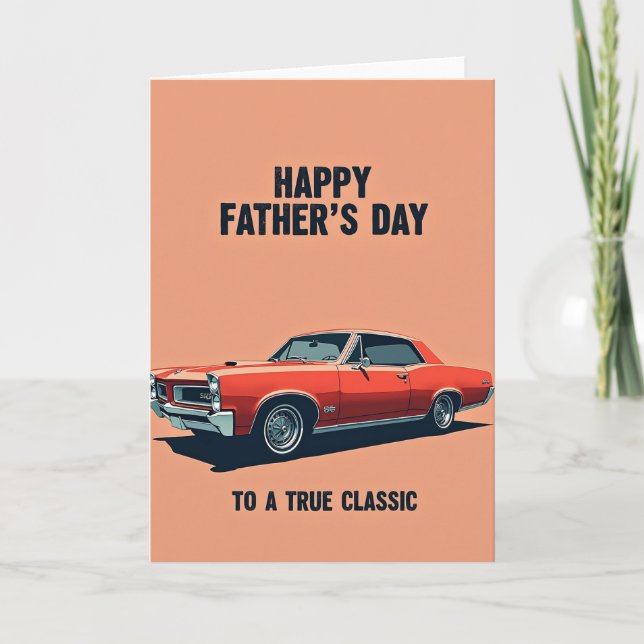 Red Coupe Fathers Day Card (Front)