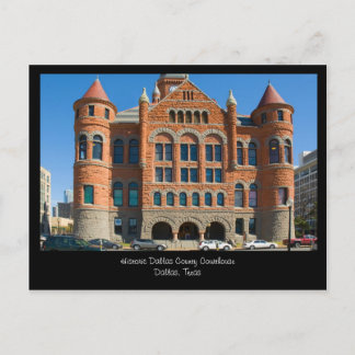 Red Courthouse Downtown Dallas Texas Postcard