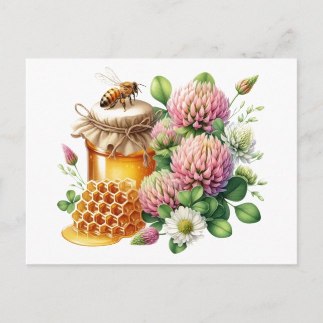 Red Cover Honey Postcard (Front)