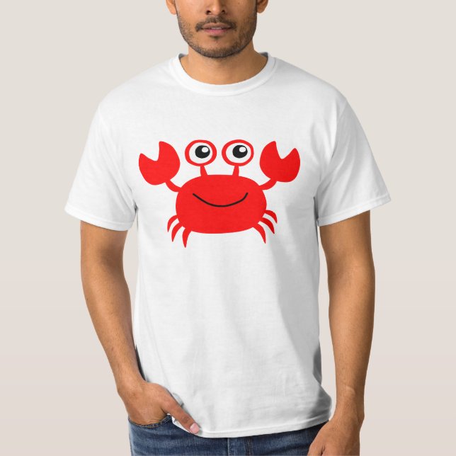 Red crab animation cartoon illustration T-Shirt (Front)