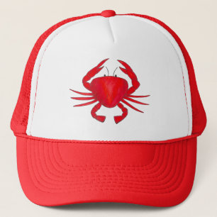 Red Crab Baltimore Maryland Crabs Seafood Foodie Trucker Hat