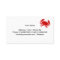 Red crab business card | Seafood logo template