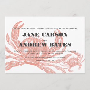 Red Crab Invitation