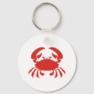 Red Crab Logo Key Ring