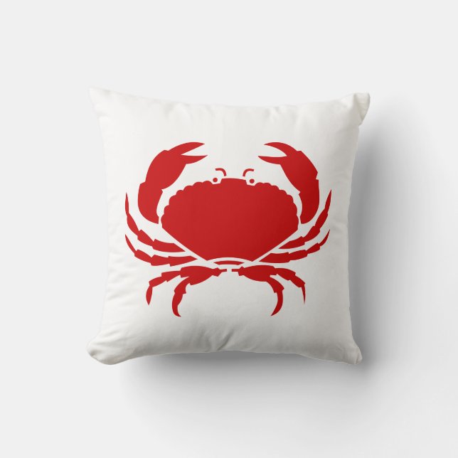 Red crab pillow cushion (Front)
