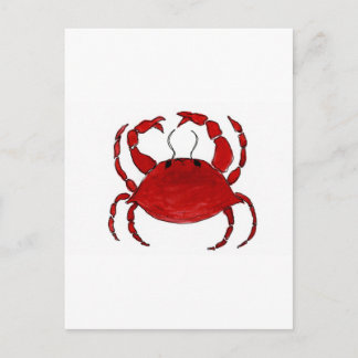 Red Crab Postcard