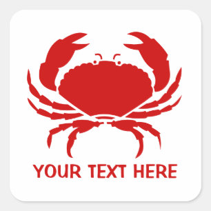 Red crab stickers