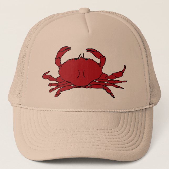 Red Crab Trucker Hat (Front)