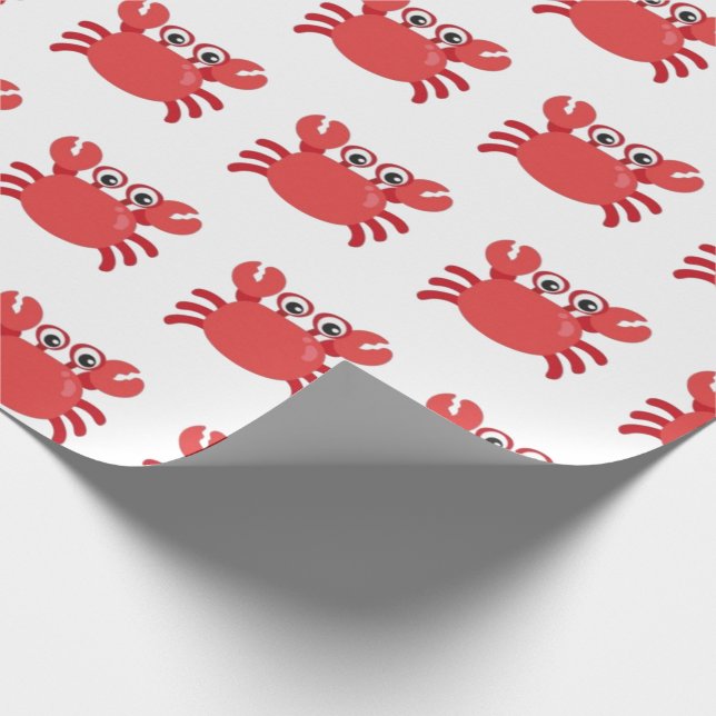 Red Crab Wrapping Paper (Corner)