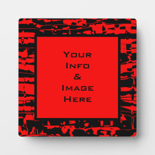 Red Crackle Frame