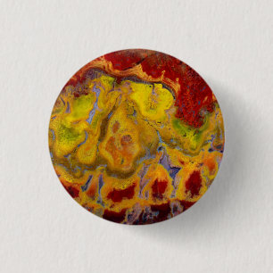 Red Crayola Jasper 3 Cm Round Badge