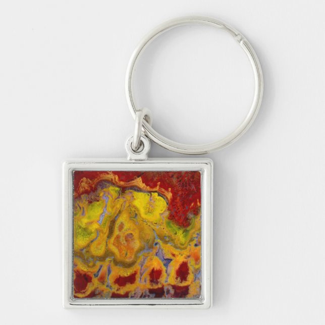 Red Crayola Jasper Key Ring (Front)