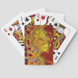Red Crayola Jasper Playing Cards