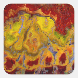 Red Crayola Jasper Square Sticker