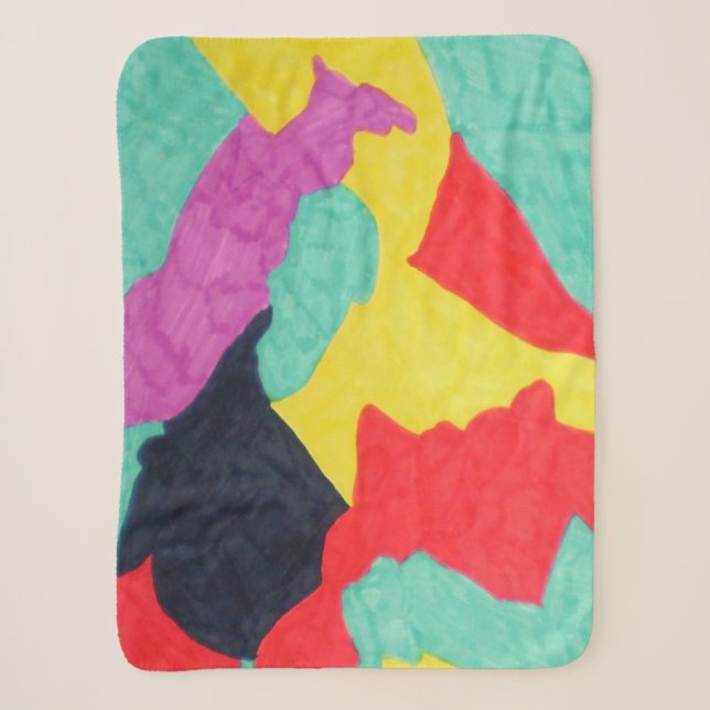 Red Creatures   Sherpa Blanket (Front)