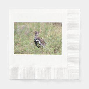 Red Crested Korhaan Napkin