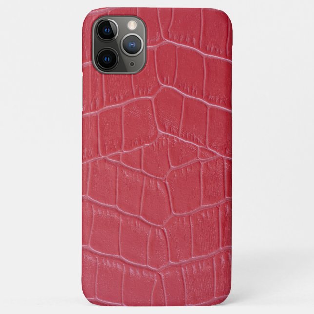Red crocodile skin Print Case-Mate iPhone Case (Back)