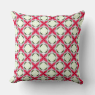 Red Cross and Green Leaf Effect  Cushion