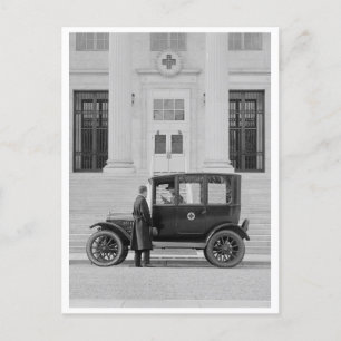 Red Cross Coupe Postcard