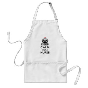 red cross crown Keep Calm I am a Nurse Standard Apron