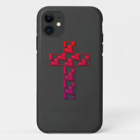 Red Cross filled with hearts