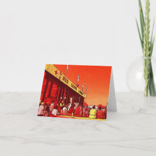 Red Cross Lounge NC State Fair Illustration Card