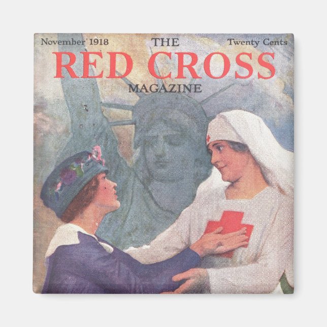 Red Cross Nurse Magnet (Front)