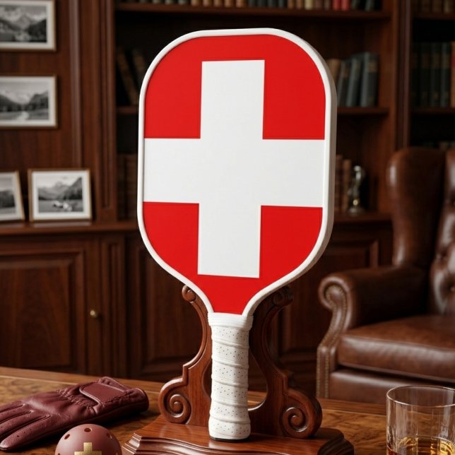 Red-cross Simble Pickle-ball Paddle (Creator Uploaded)