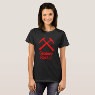 Red Crossed Rock Hammers T-Shirt w/ Text