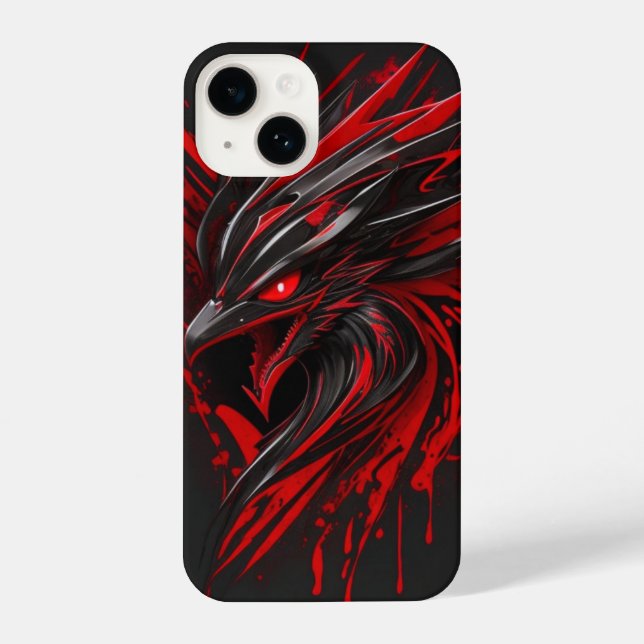 Red Crow iPhone Case (Back)