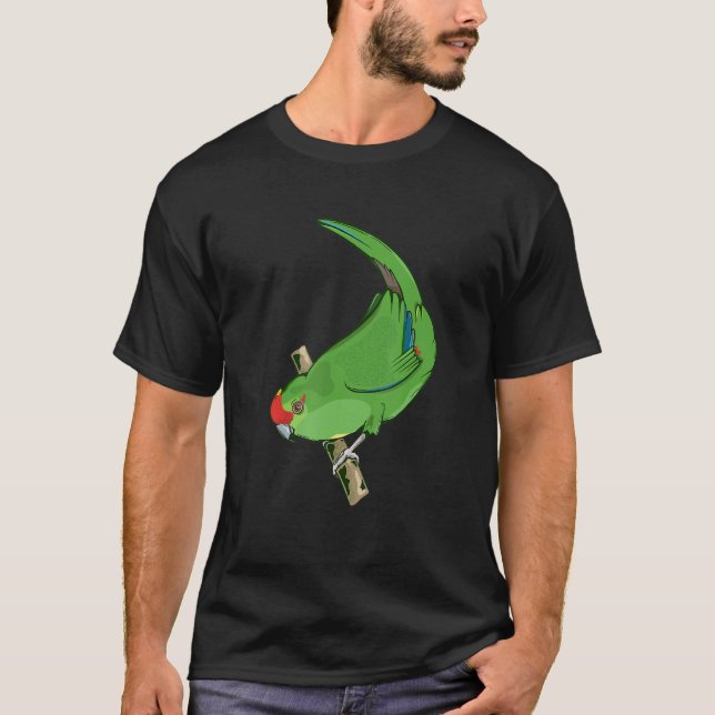 Red crowned parakeet Kakariki T-Shirt (Front)