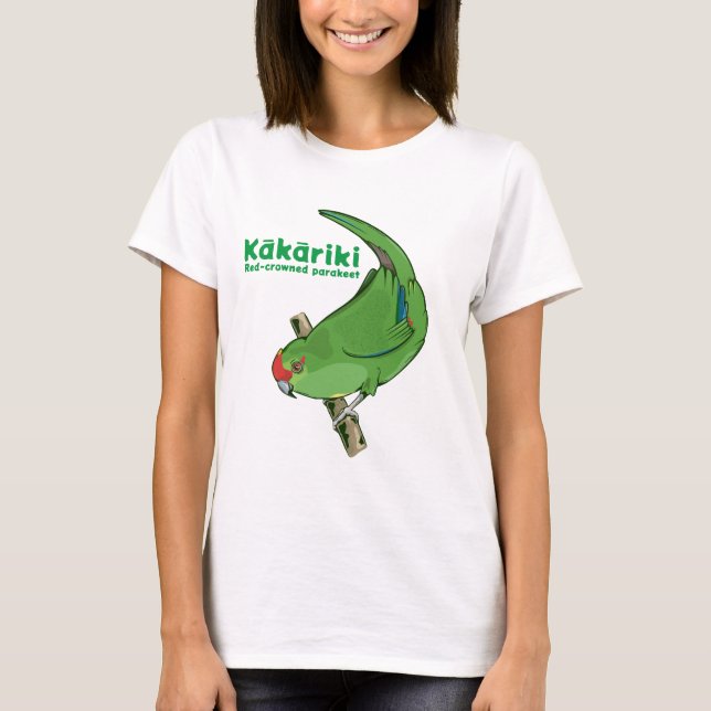 Red-crowned parakeet Kākāriki T-Shirt (Front)