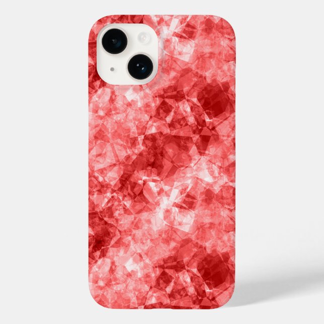 Red Crumpled Texture Case-Mate iPhone Case (Back)