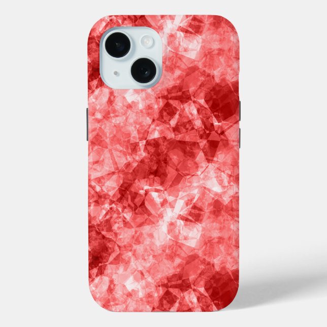 Red Crumpled Texture Case-Mate iPhone Case (Back)
