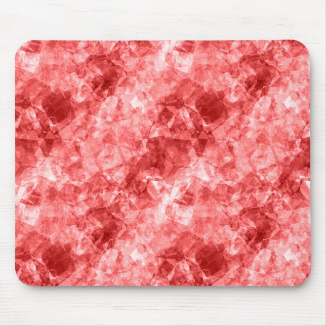 Red Crumpled Texture Mouse Pad (Front)