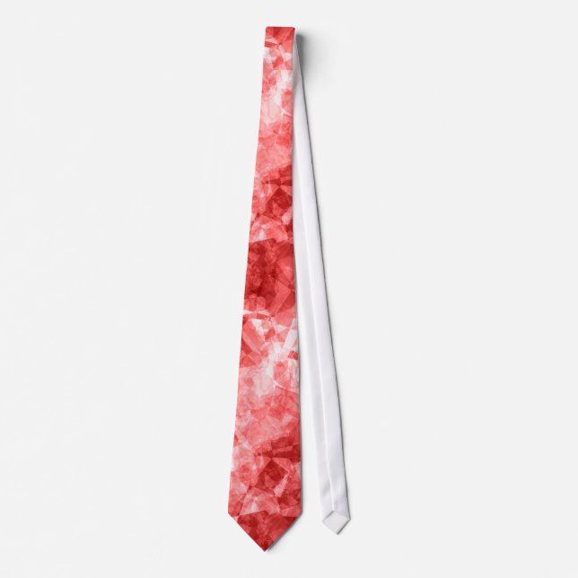 Red Crumpled Texture Tie (Front)