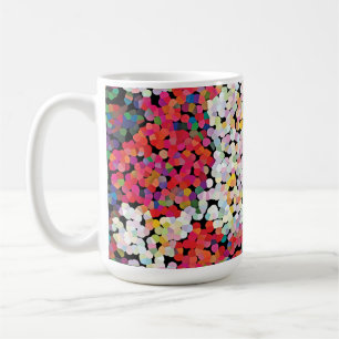  Red Crystal Floral Blooms  Coffee Mug