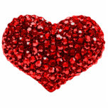 Red Crystal Heart Pin Photo Sculpture Badge<br><div class="desc">Photo sculpture pin of a gorgeous red crystal heart. See the entire Valentine's Day Buttons & Pins collection under the ACCESSORIES category in the HOLIDAYS section.</div>