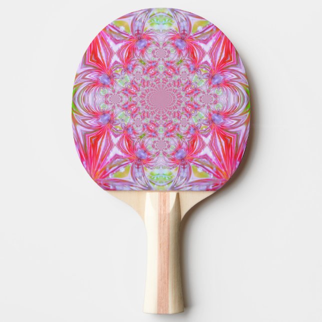 Red Crystal Ping Pong Paddle (Front)