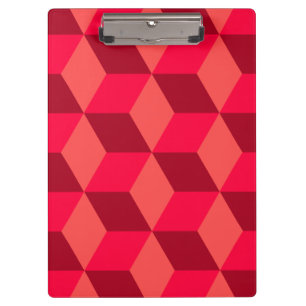 Red Cubes Clipboard