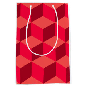 Red Cubes Medium Gift Bag