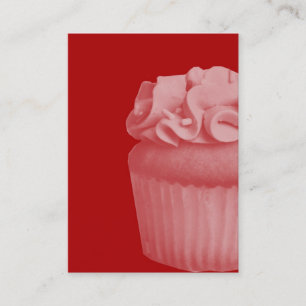 Red Cupcake Business Cards