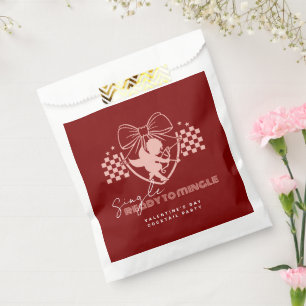 Red Cupid Singles Valentine's Day Party Favour Bag
